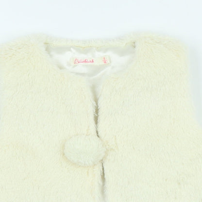 Billieblush Girls Ivory Gilet Coat Size 2 Years