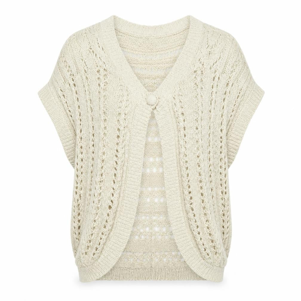 Womens UK Size L George Ivory Cardigan Jumper