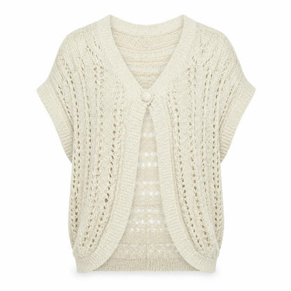 Womens UK Size L George Ivory Cardigan Jumper