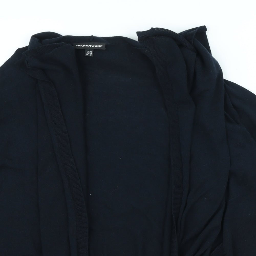 Womens UK Size 16 Warehouse Blue Cardigan Jumper