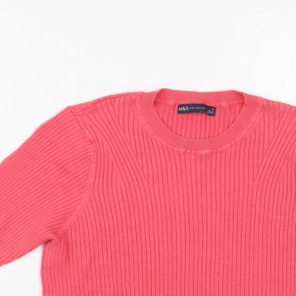 Womens UK Size 16 Marks and Spencer Pink Pullover Jumper