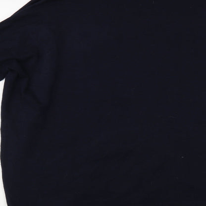 Primark Womens Blue V-Neck Viscose Cardigan Jumper Size M