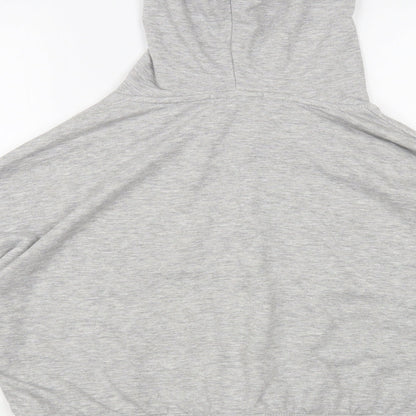 Primark Womens Grey Polyester Pullover Hoodie Size 8 Pullover - Cropped