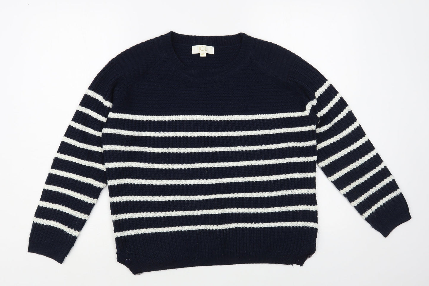 Womens UK Size M JCL Blue Pullover Jumper