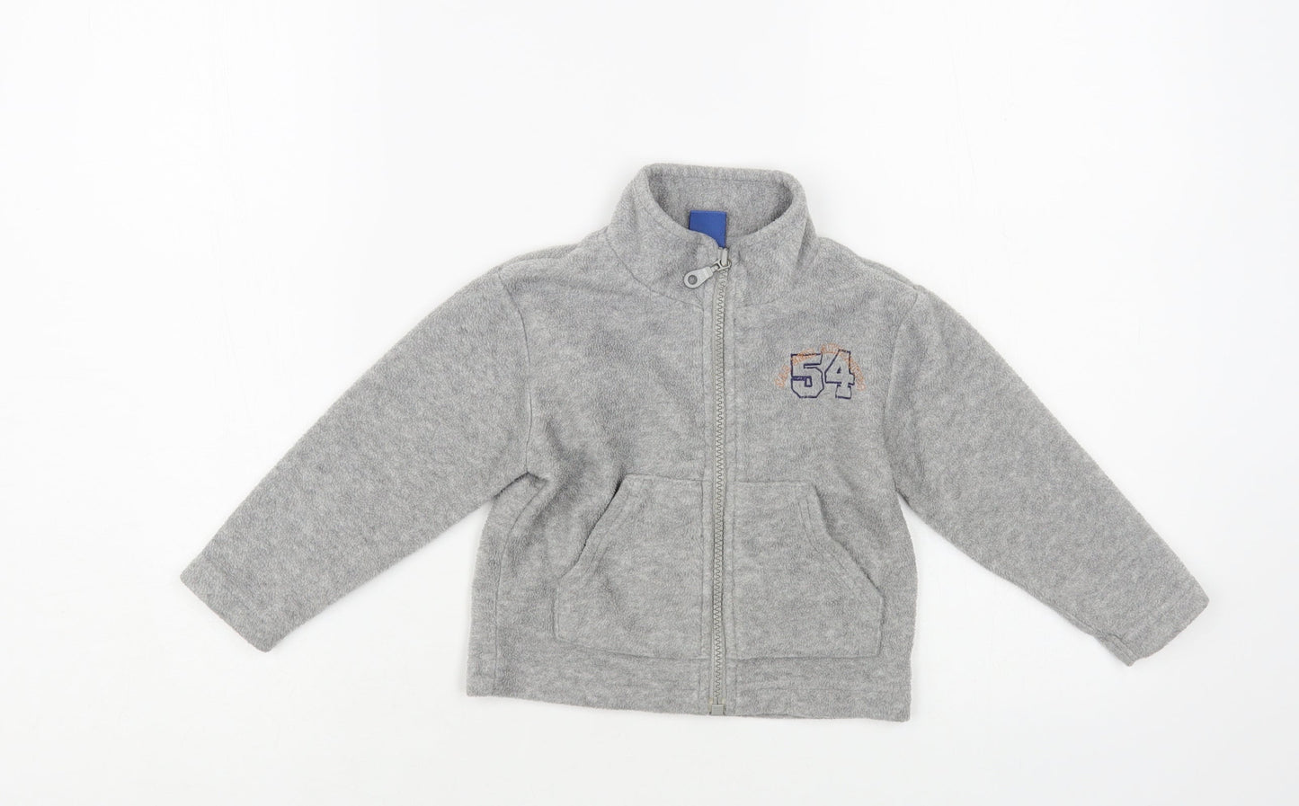 Jac Jnr Baby Grey Polyester Full Zip Jumper Size 12-18 Months Zip