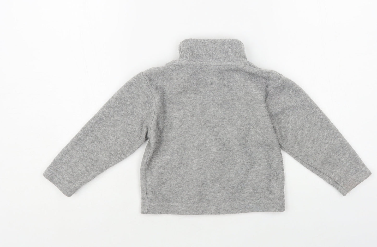 Jac Jnr Baby Grey Polyester Full Zip Jumper Size 12-18 Months Zip