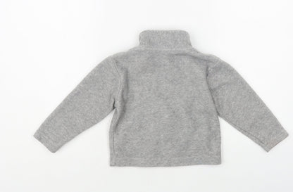 Jac Jnr Baby Grey Polyester Full Zip Jumper Size 12-18 Months Zip