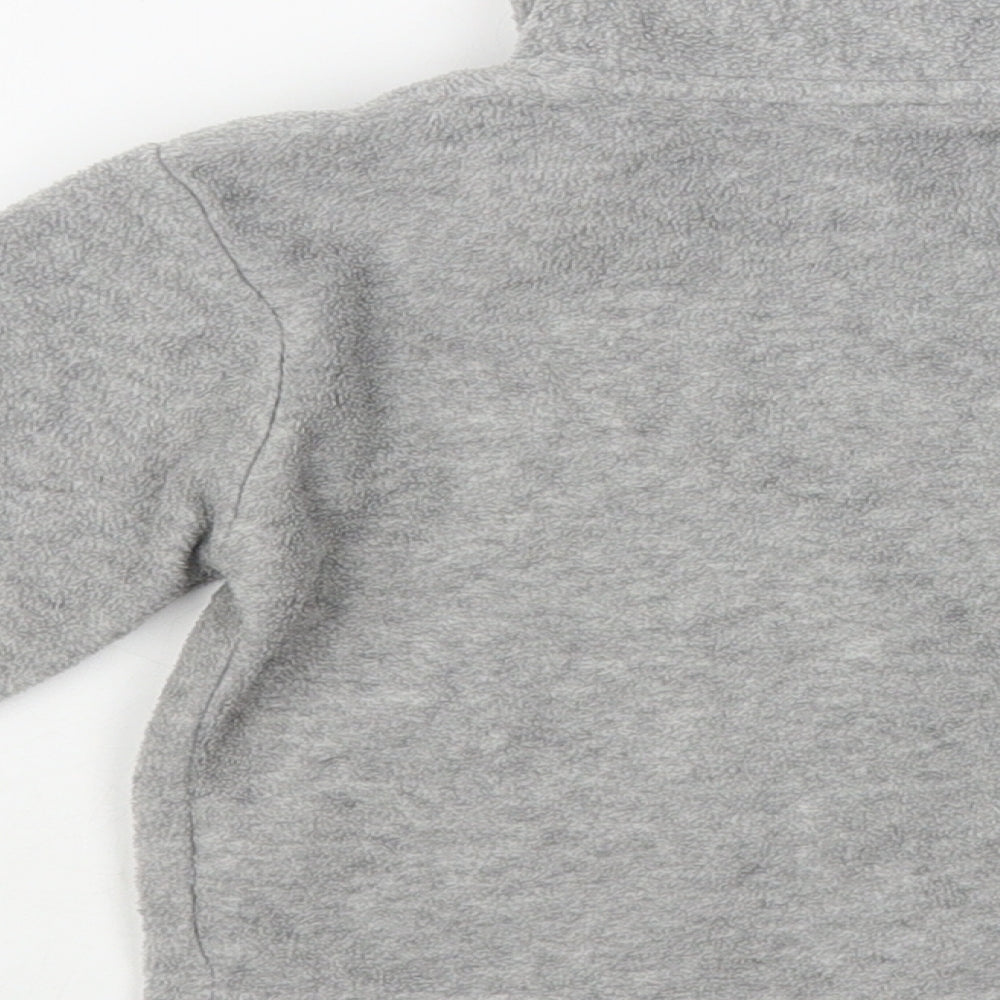 Jac Jnr Baby Grey Polyester Full Zip Jumper Size 12-18 Months Zip