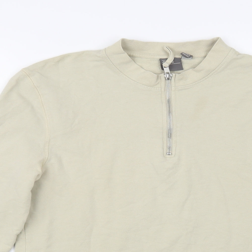 Womens UK Size M ASOS Beige Pullover Sweatshirt