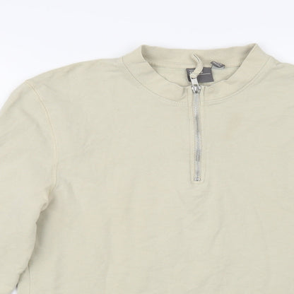 Womens UK Size M ASOS Beige Pullover Sweatshirt