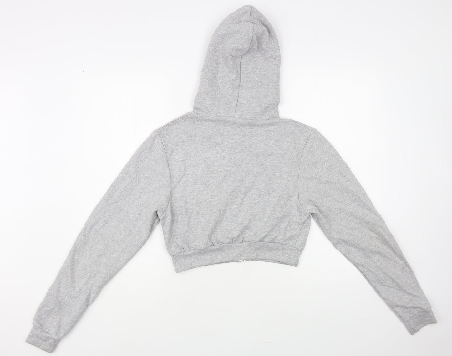Awdis Womens Grey Cotton Full Zip Hoodie Size S Zip - Jessica