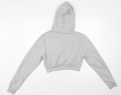 Awdis Womens Grey Cotton Full Zip Hoodie Size S Zip - Jessica