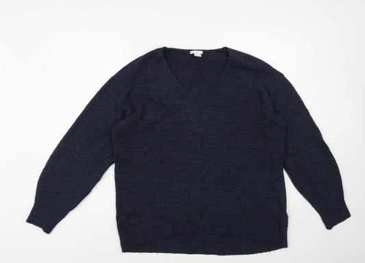 Womens UK Size S H&M Blue Pullover Jumper