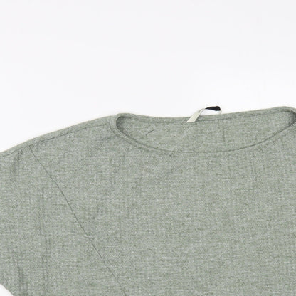 George Womens Green Boat Neck Polyester Pullover Jumper Size 16