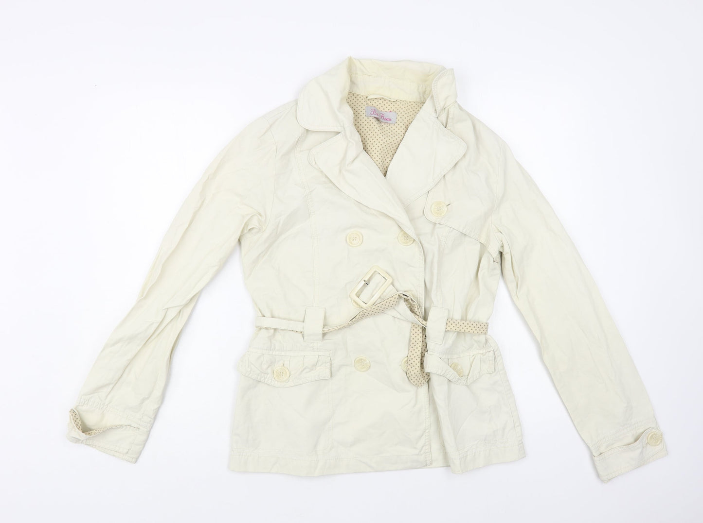 Womens UK Size 12 Be Beau Beige Pea Coat