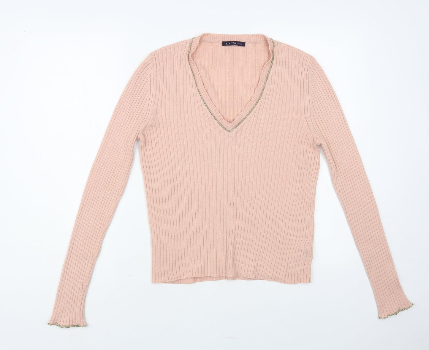 Womens UK Size 12 Marks and Spencer Pink Pullover Jumper