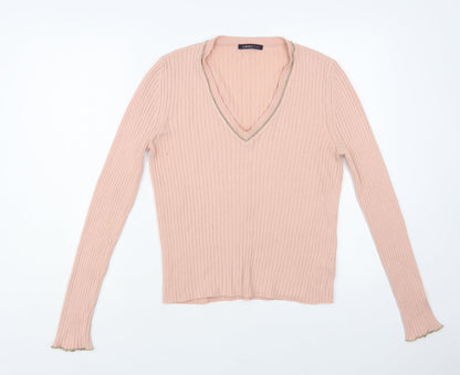 Womens UK Size 12 Marks and Spencer Pink Pullover Jumper