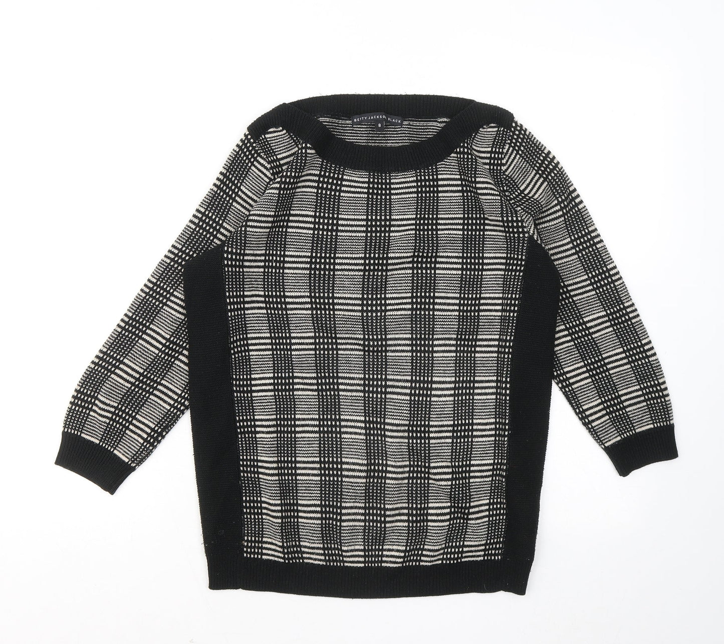 Womens UK Size 8 Betty Jackson Black Black Pullover Jumper