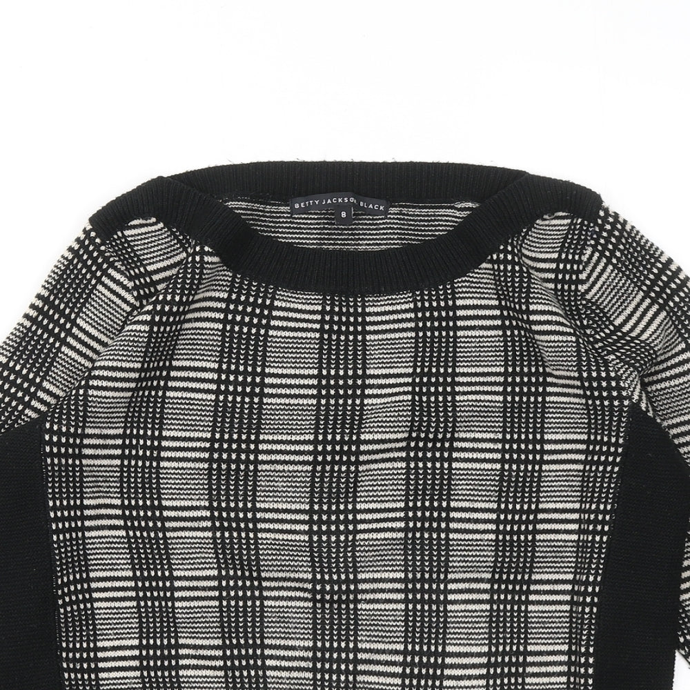 Womens UK Size 8 Betty Jackson Black Black Pullover Jumper
