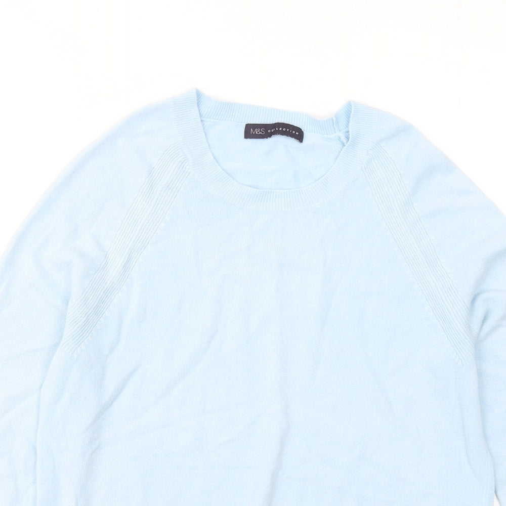 Womens UK Size 8 Marks and Spencer Blue Pullover Jumper
