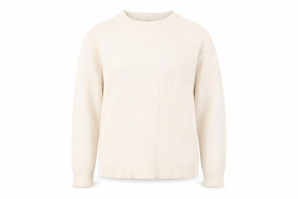 Womens UK Size 10 Bonmarché Beige Pullover Jumper