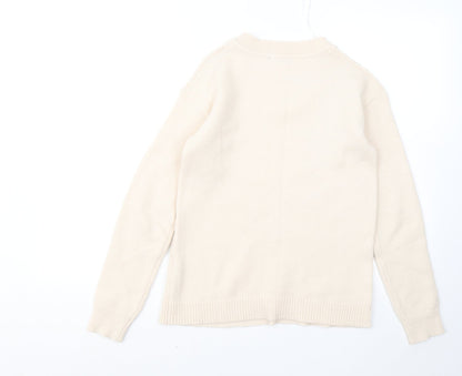 Womens UK Size 10 Bonmarché Beige Pullover Jumper