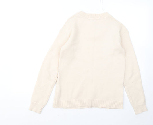 Womens UK Size 10 Bonmarché Beige Pullover Jumper
