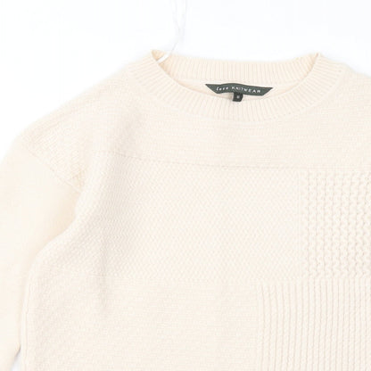Womens UK Size 10 Bonmarché Beige Pullover Jumper