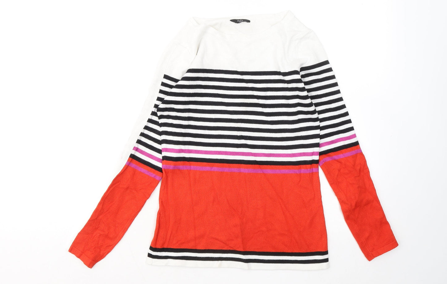 Womens UK Size 8 M&Co Multicoloured Pullover Jumper