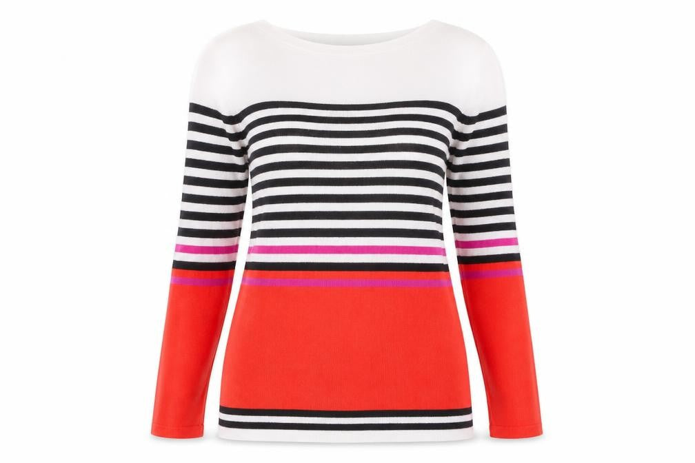 Womens UK Size 8 M&Co Multicoloured Pullover Jumper