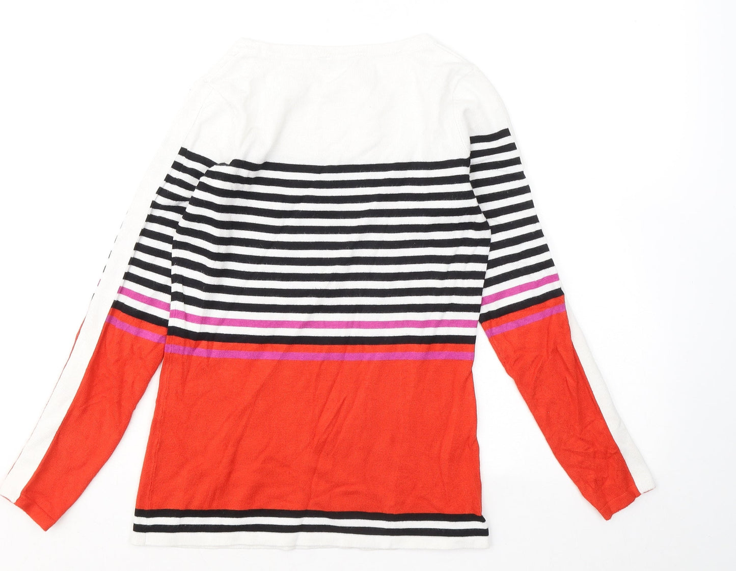 Womens UK Size 8 M&Co Multicoloured Pullover Jumper