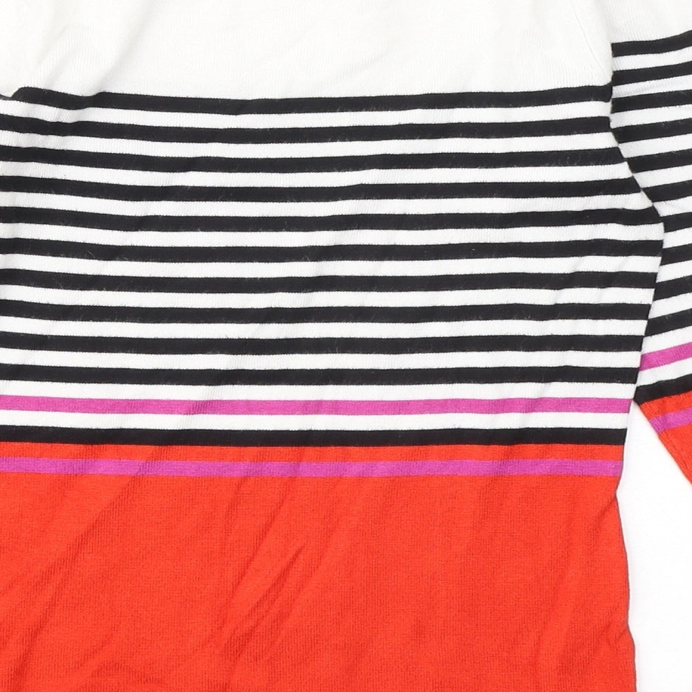 Womens UK Size 8 M&Co Multicoloured Pullover Jumper