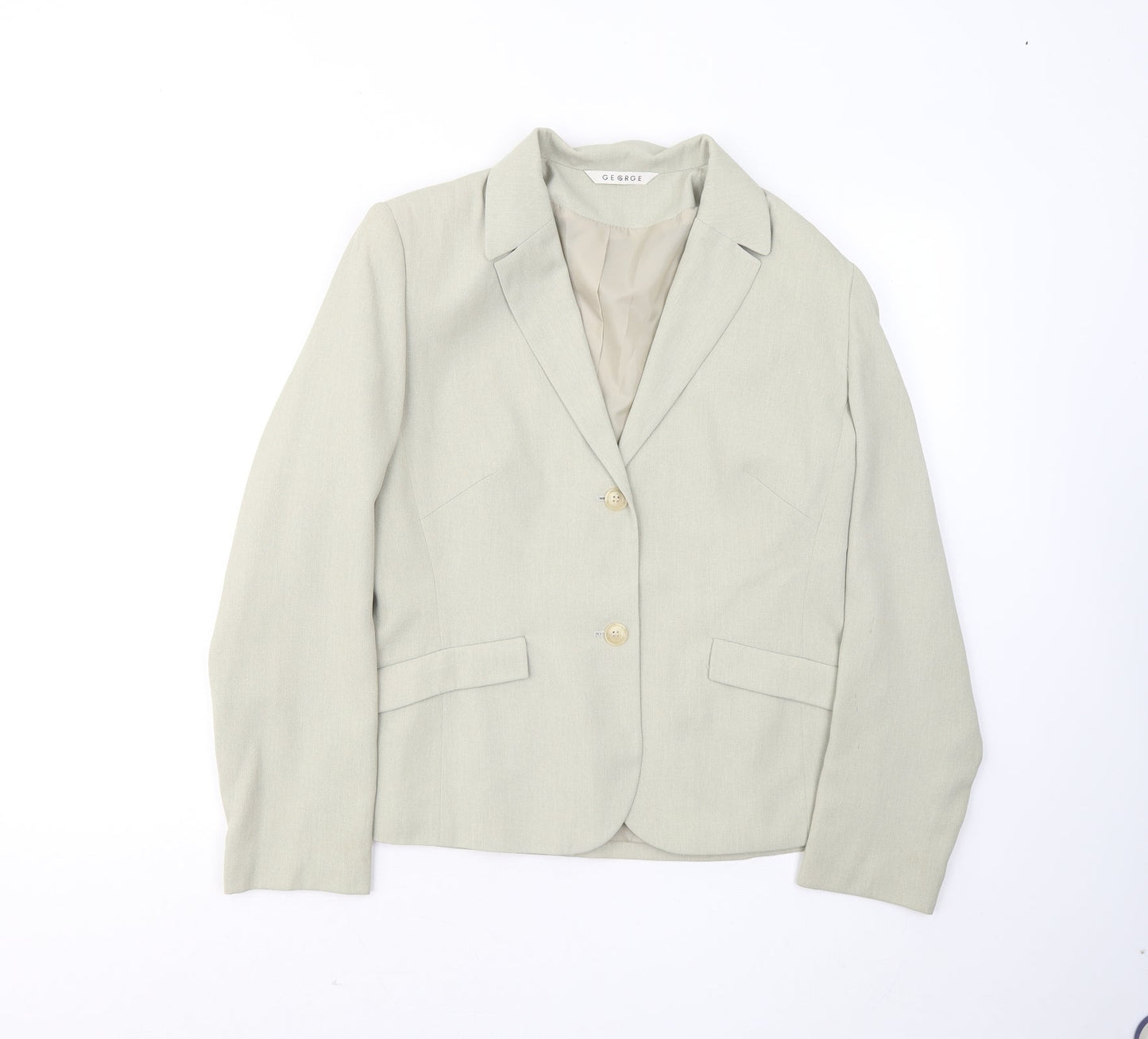 George Womens Green Jacket Blazer Size 12