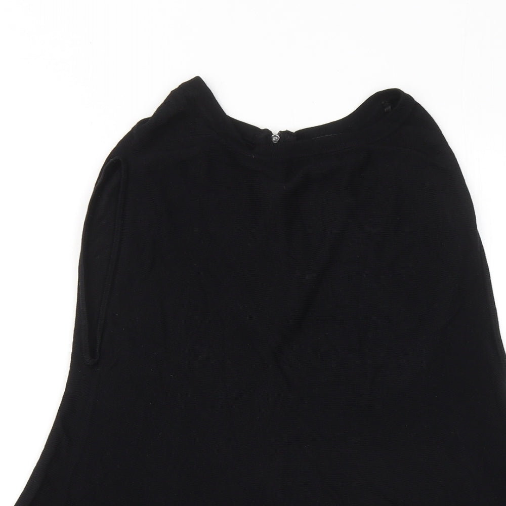 Womens UK Size 10 Atmosphere Black Basic Tank