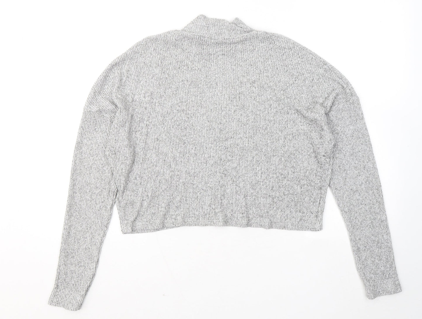 Womens UK Size 12 Topshop Grey Pullover Jumper