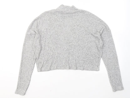 Womens UK Size 12 Topshop Grey Pullover Jumper