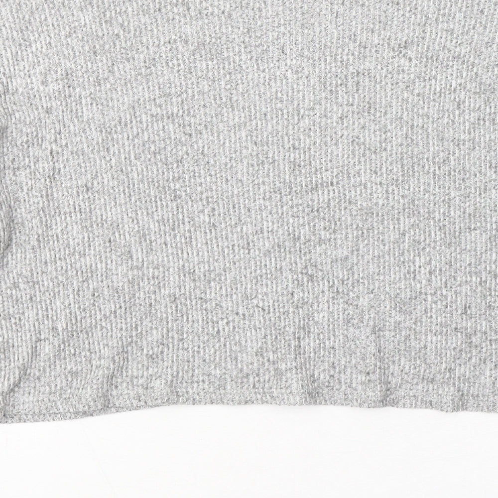 Womens UK Size 12 Topshop Grey Pullover Jumper