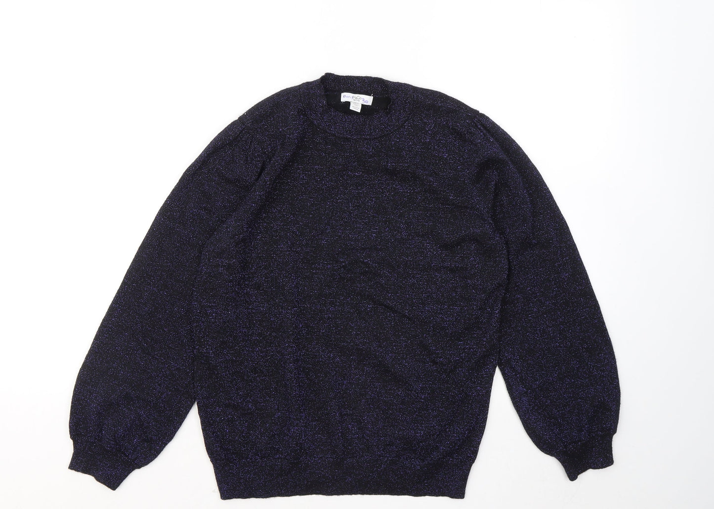 Womens UK Size 10 M&Co Purple Pullover Jumper