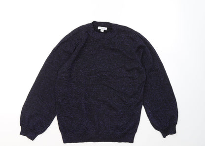 Womens UK Size 10 M&Co Purple Pullover Jumper