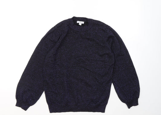 Womens UK Size 10 M&Co Purple Pullover Jumper