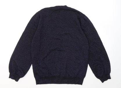 Womens UK Size 10 M&Co Purple Pullover Jumper