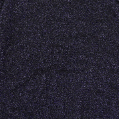 Womens UK Size 10 M&Co Purple Pullover Jumper