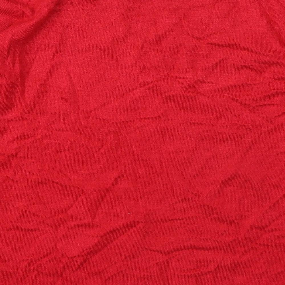 Womens UK Size M Marks and Spencer Red Pullover Jumper