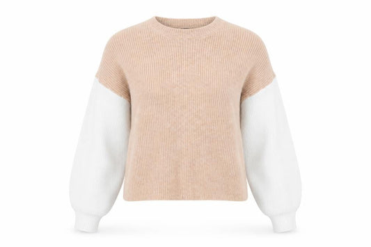 Womens UK Size 6 Missguided Beige Pullover Jumper