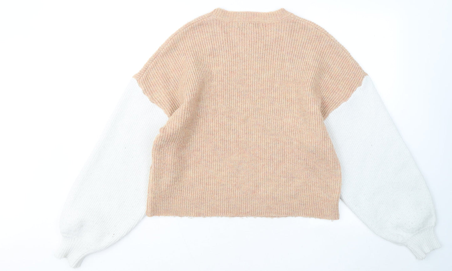 Womens UK Size 6 Missguided Beige Pullover Jumper