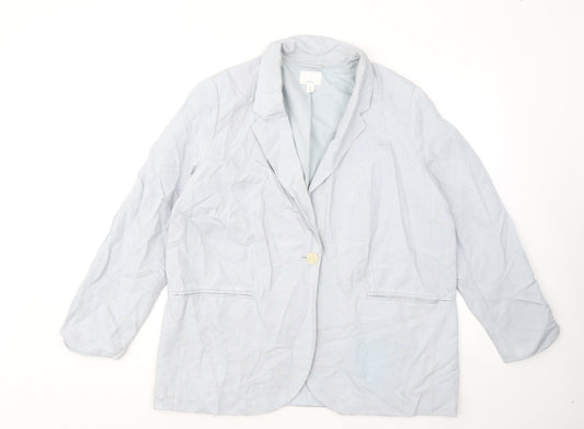 Womens UK Size L H&M Blue Jacket