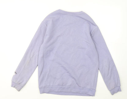 New Look Girls Blue Cotton Pullover Sweatshirt Size 10-11 Years - Montana North America