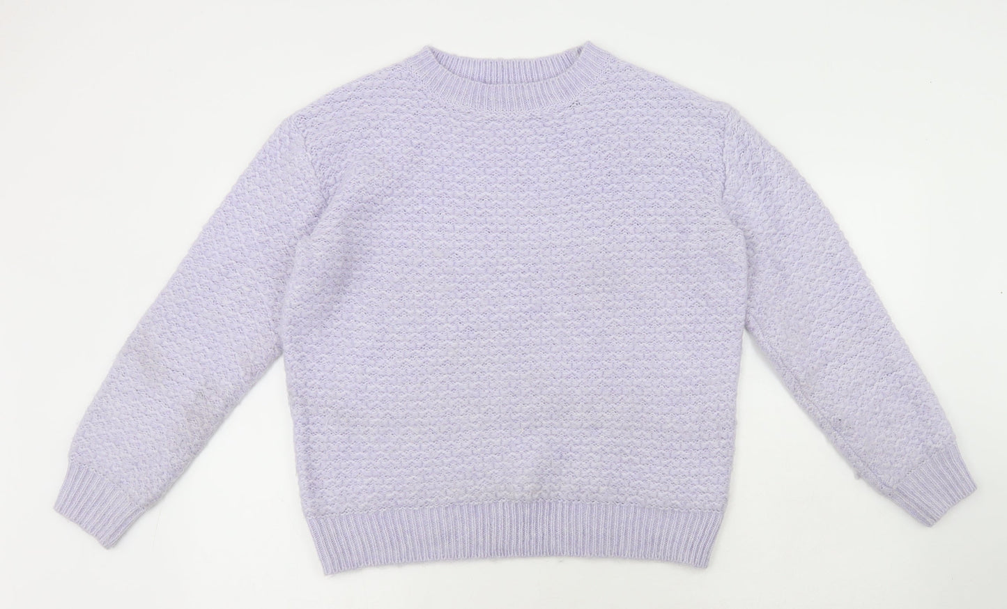 Womens UK Size S Marks and Spencer Purple Pullover Jumper