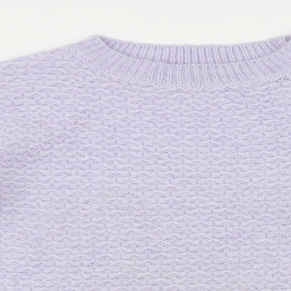 Womens UK Size S Marks and Spencer Purple Pullover Jumper
