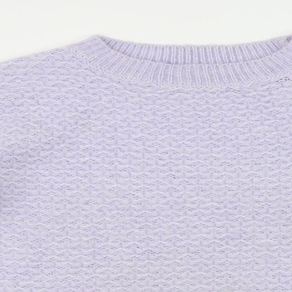 Womens UK Size S Marks and Spencer Purple Pullover Jumper